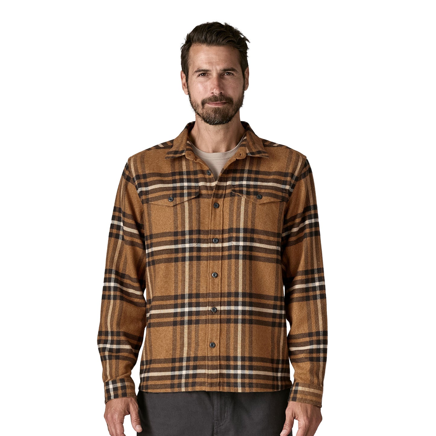 Patagonia Fjord Flannel Shirt Catch: Deer Brown  - 42401-CDBN