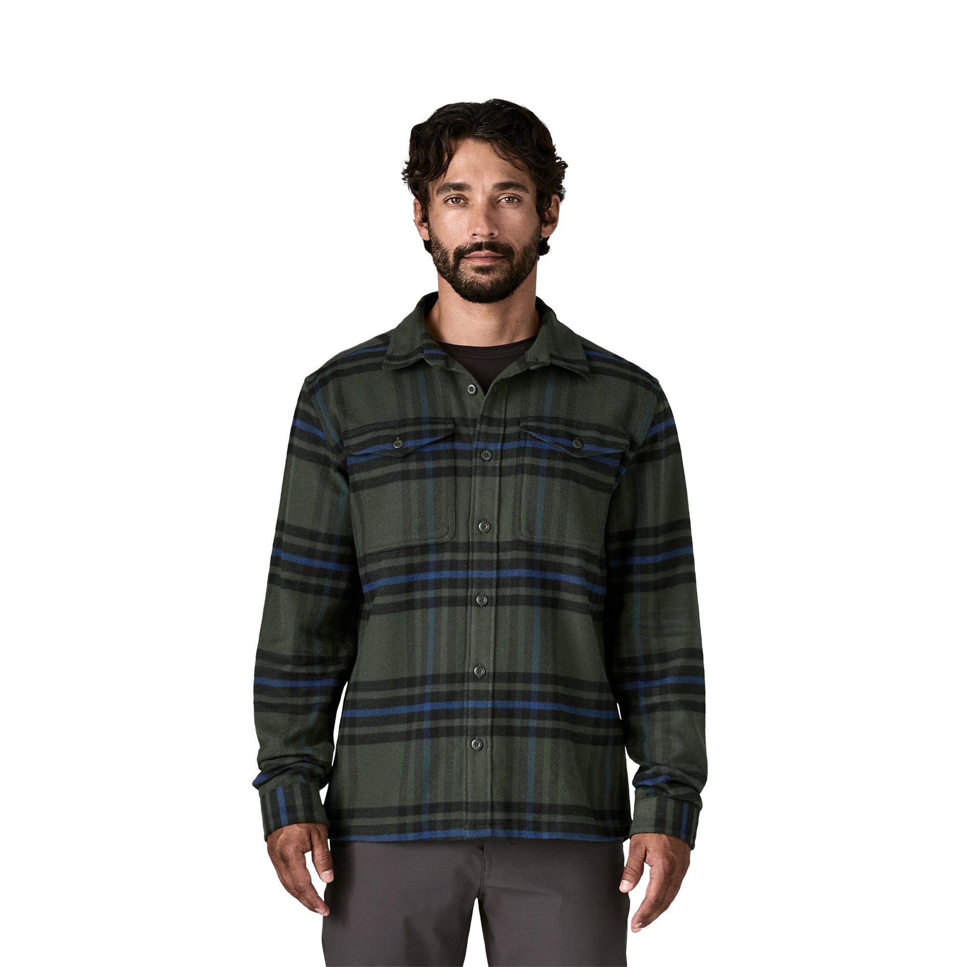 Patagonia Fjord Flannel Shirt Catch: Old Growth Green  - 42401-CODG