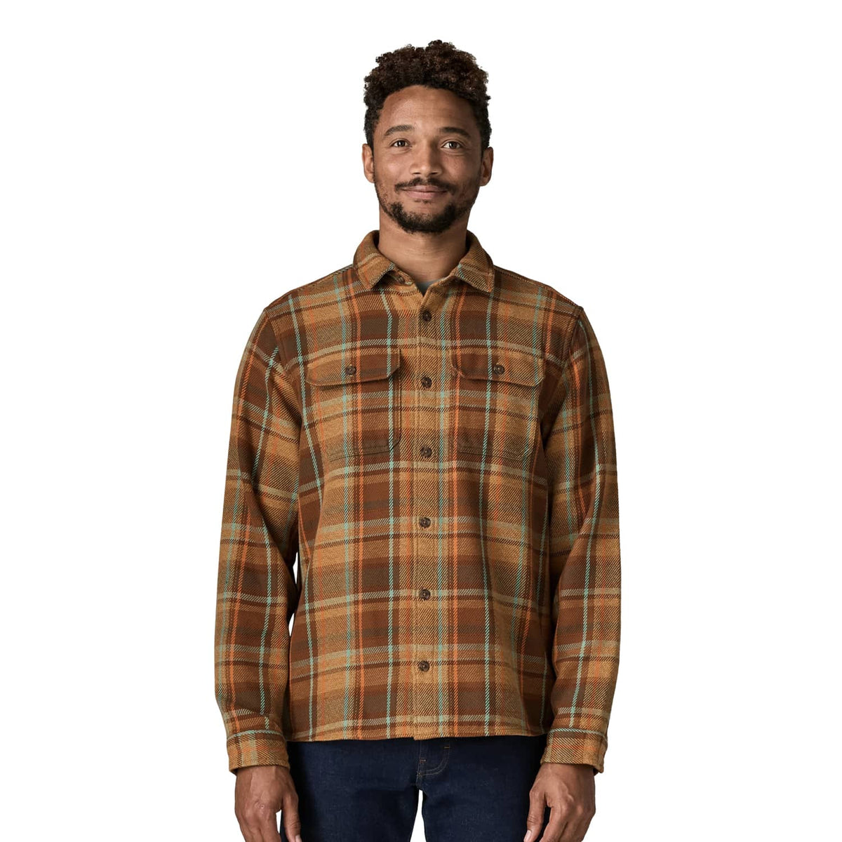 Patagonia Fjord Loft Shirt Avalanche: Berm Brown  - 42441-AVBM