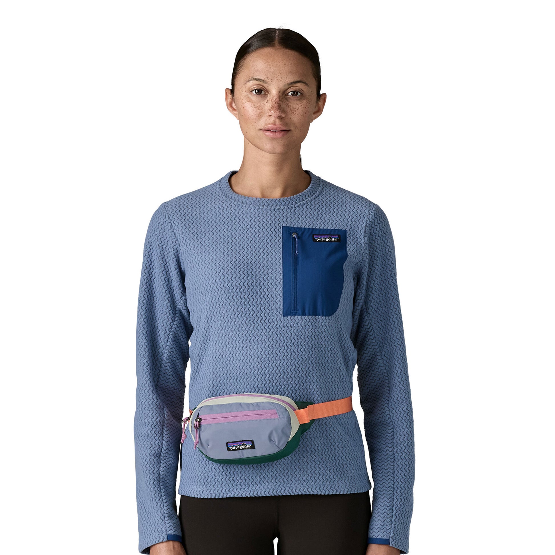 Patagonia Terravia Mini-Hip Pack Patchwork: Barnacle Blue  - 49448-PWBC