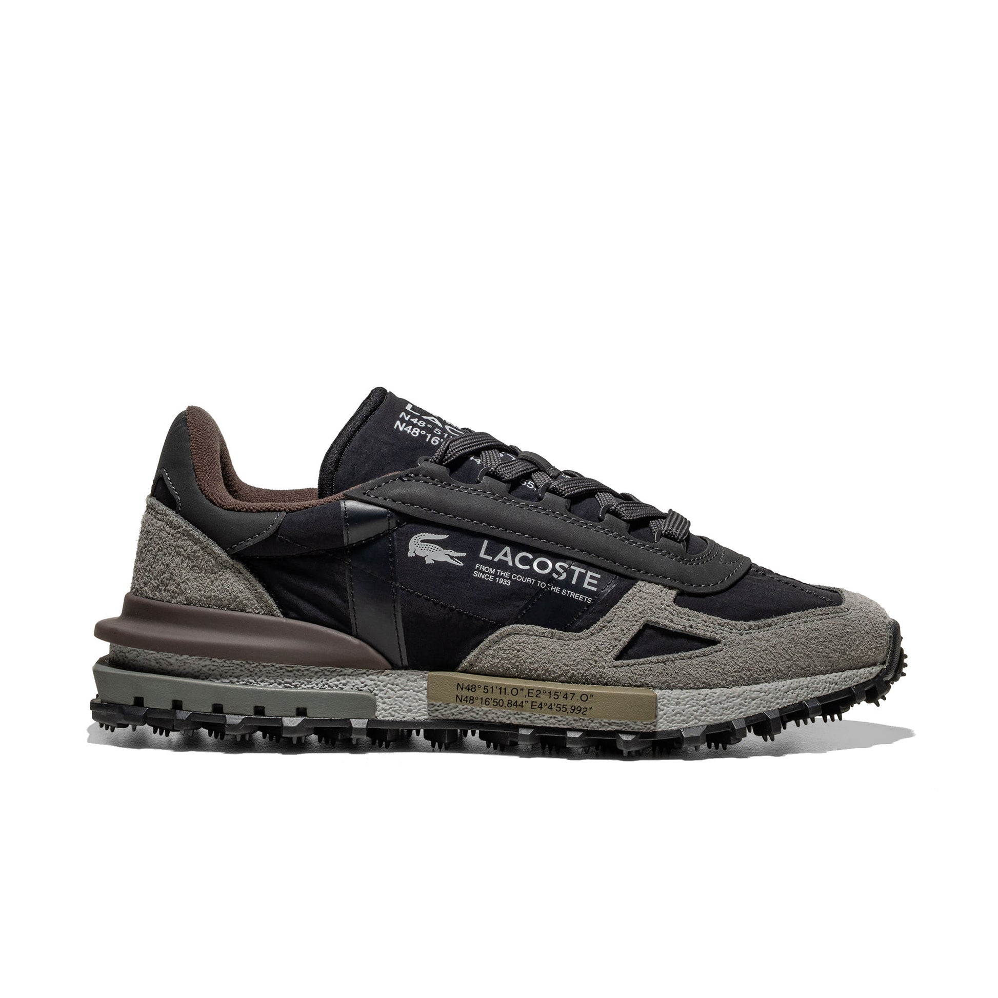 Lacoste Elite Active Dark Grey/Dark Brown  - 50SMA0078-YH2