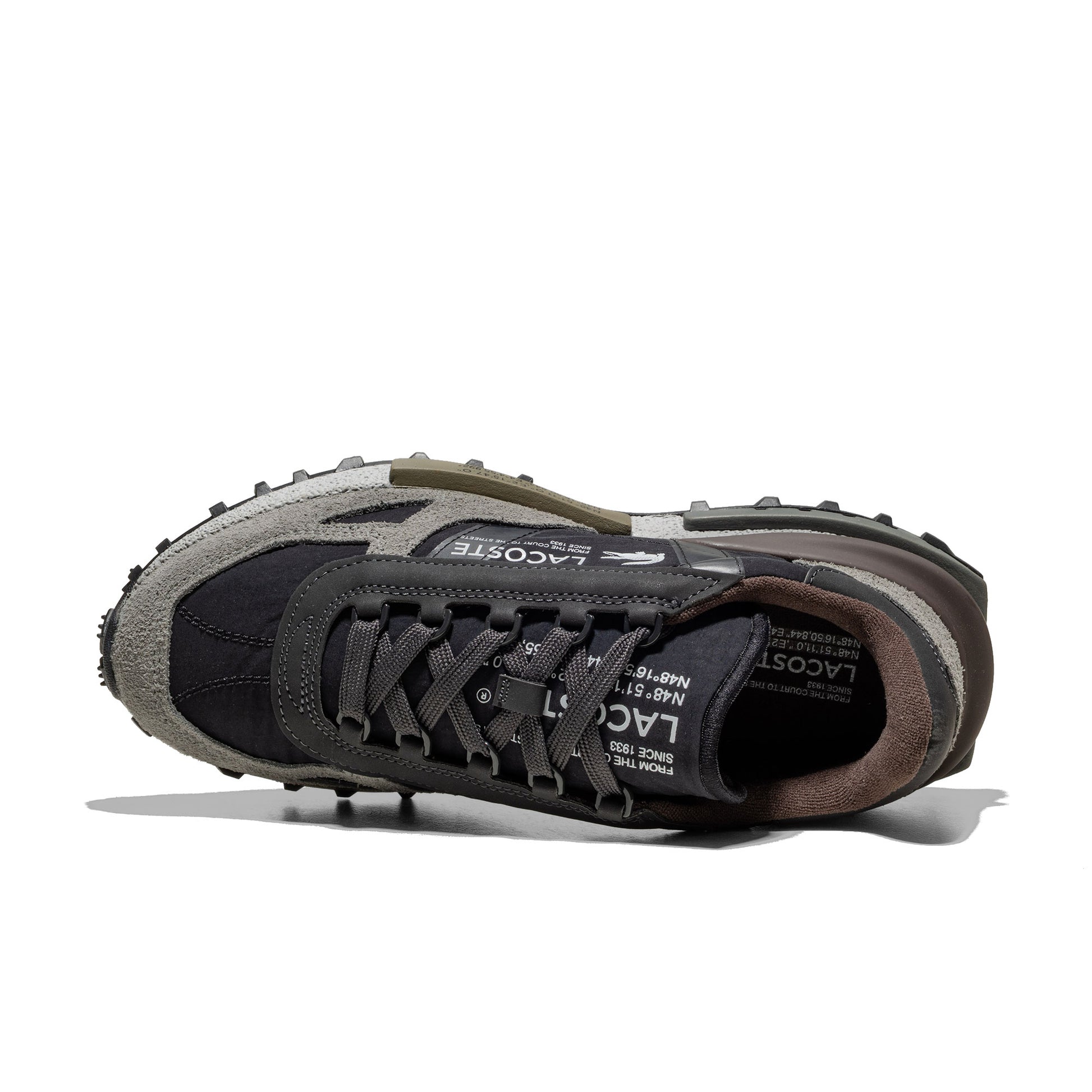 Lacoste Elite Active Dark Grey/Dark Brown  - 50SMA0078-YH2