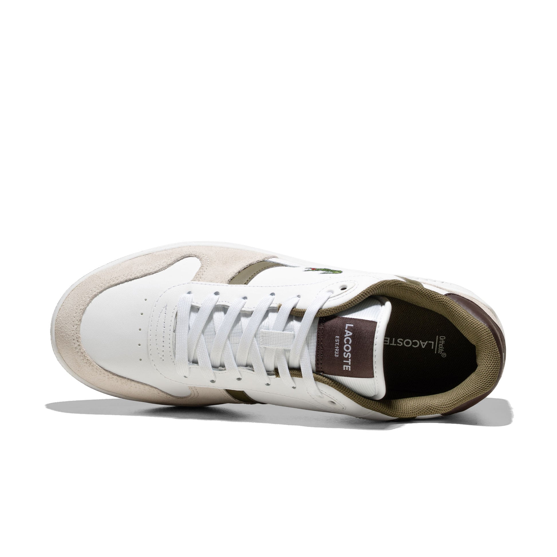 Lacoste T-Clip Set White/Dark Brown  - 50SMA0182-V06