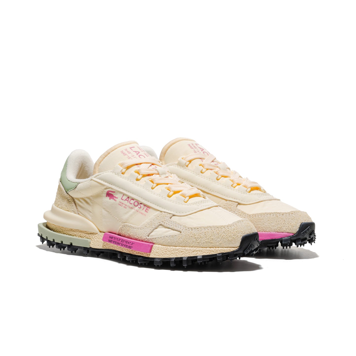 Lacoste Elite Active Off White/Light Khaki  - 51SFA0055-AI4