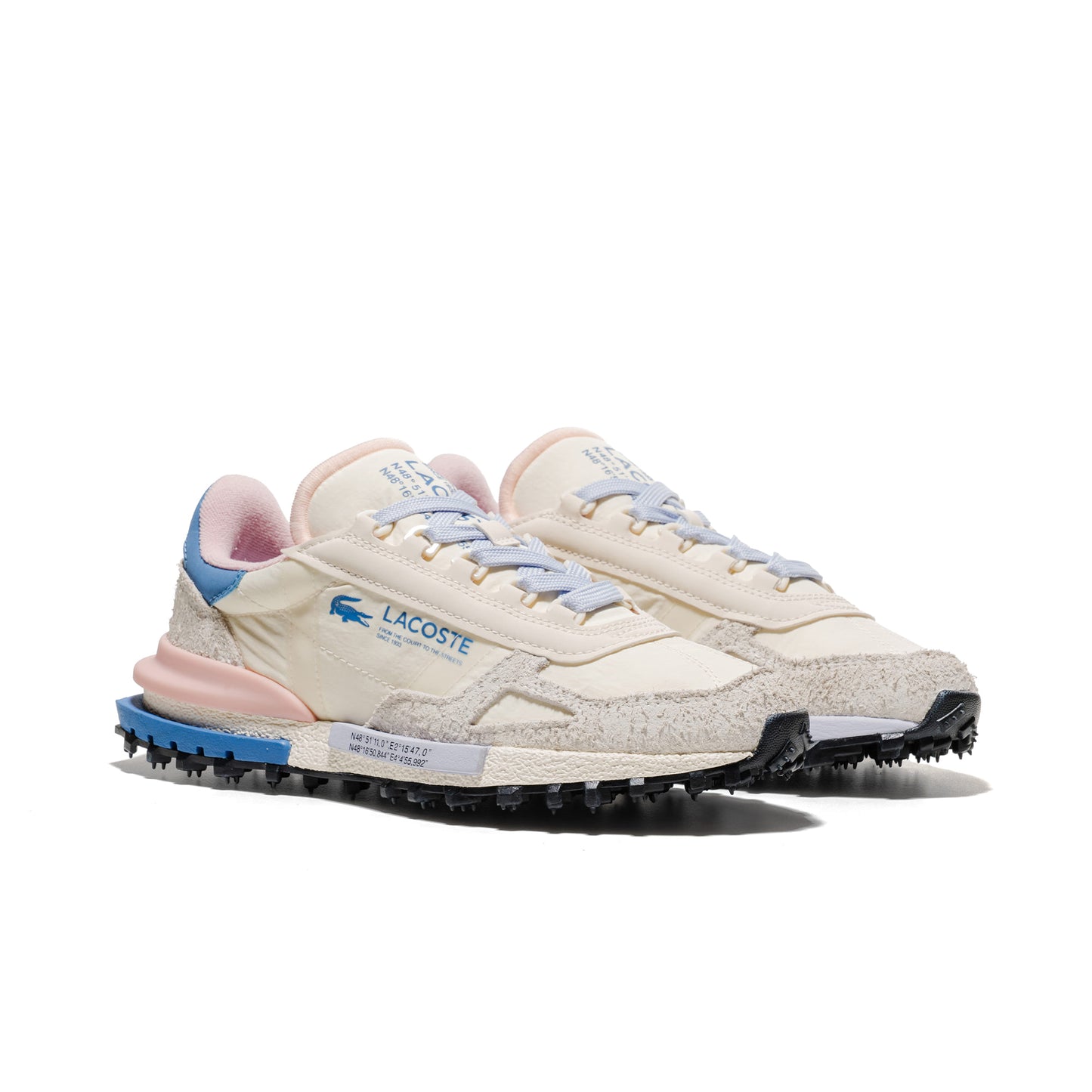 Lacoste Elite Active Off White/Light Pink/Blue  - 51SFA0055-ARK