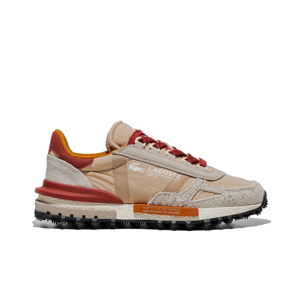 Lacoste Elite Active Grey/Light Tan  - 52SFA0077-ARQ