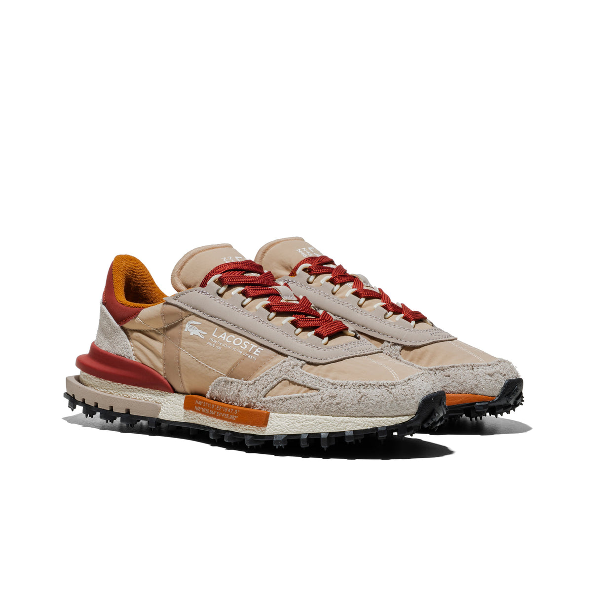 Lacoste Elite Active Grey/Light Tan  - 52SFA0077-ARQ