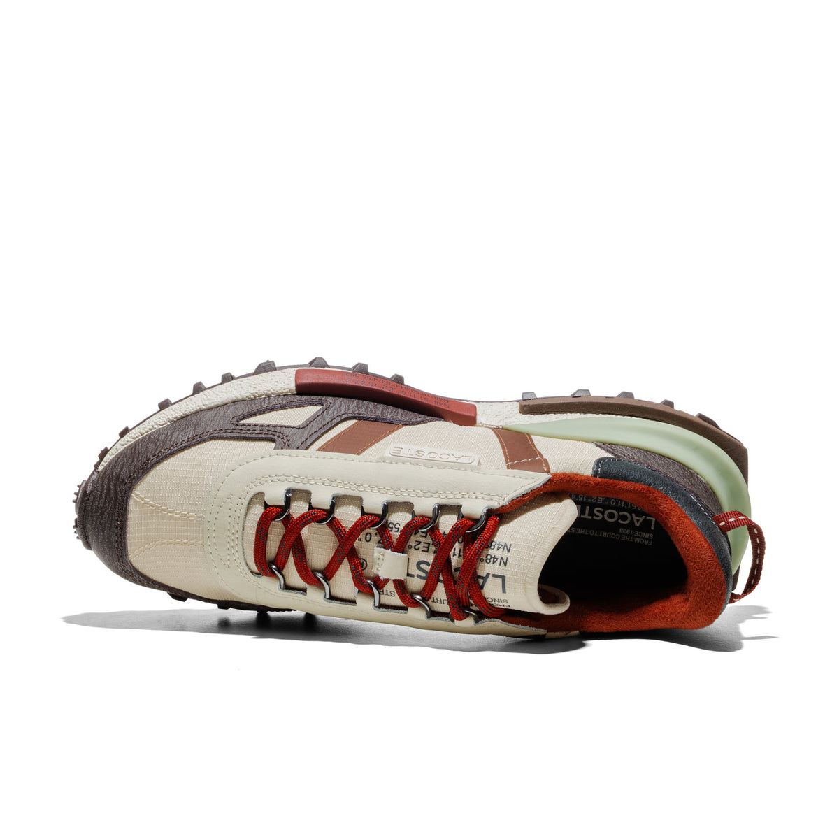 Lacoste Elite Active Light Tan/Dark Brown  - 52SMA0088-4D7