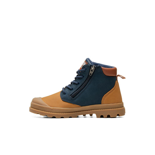 Palladium Pampa Hi Cuff WP OZ Dear Brown/Mood Indigo  - 57216-253-M