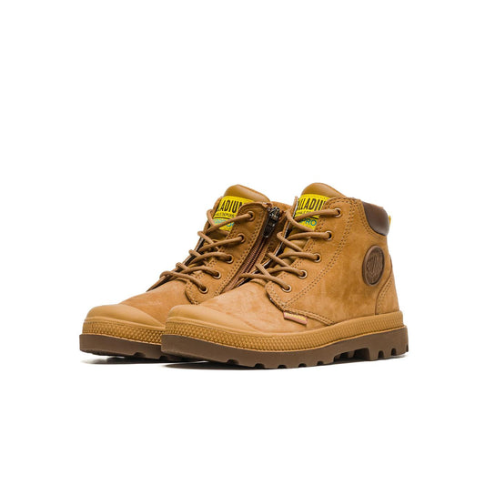 Palladium Pampa Hi Cuff WP OZ Mahogany  - 57216-257-M
