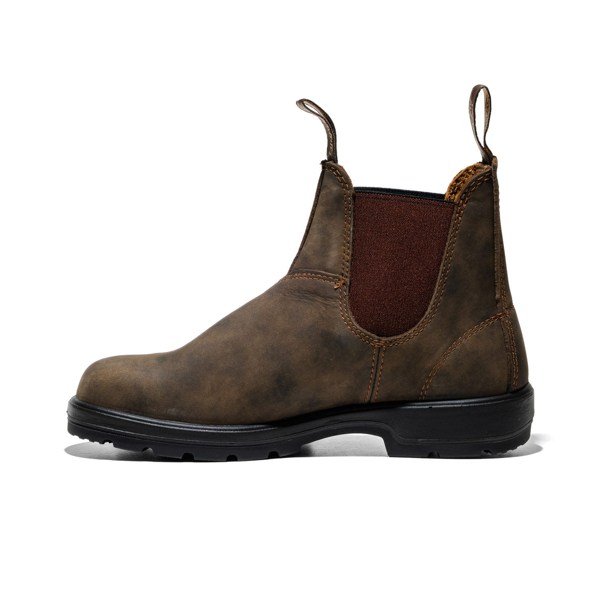Blundstone Elastic Sided Boot Lined Rustic Brown  - 585
