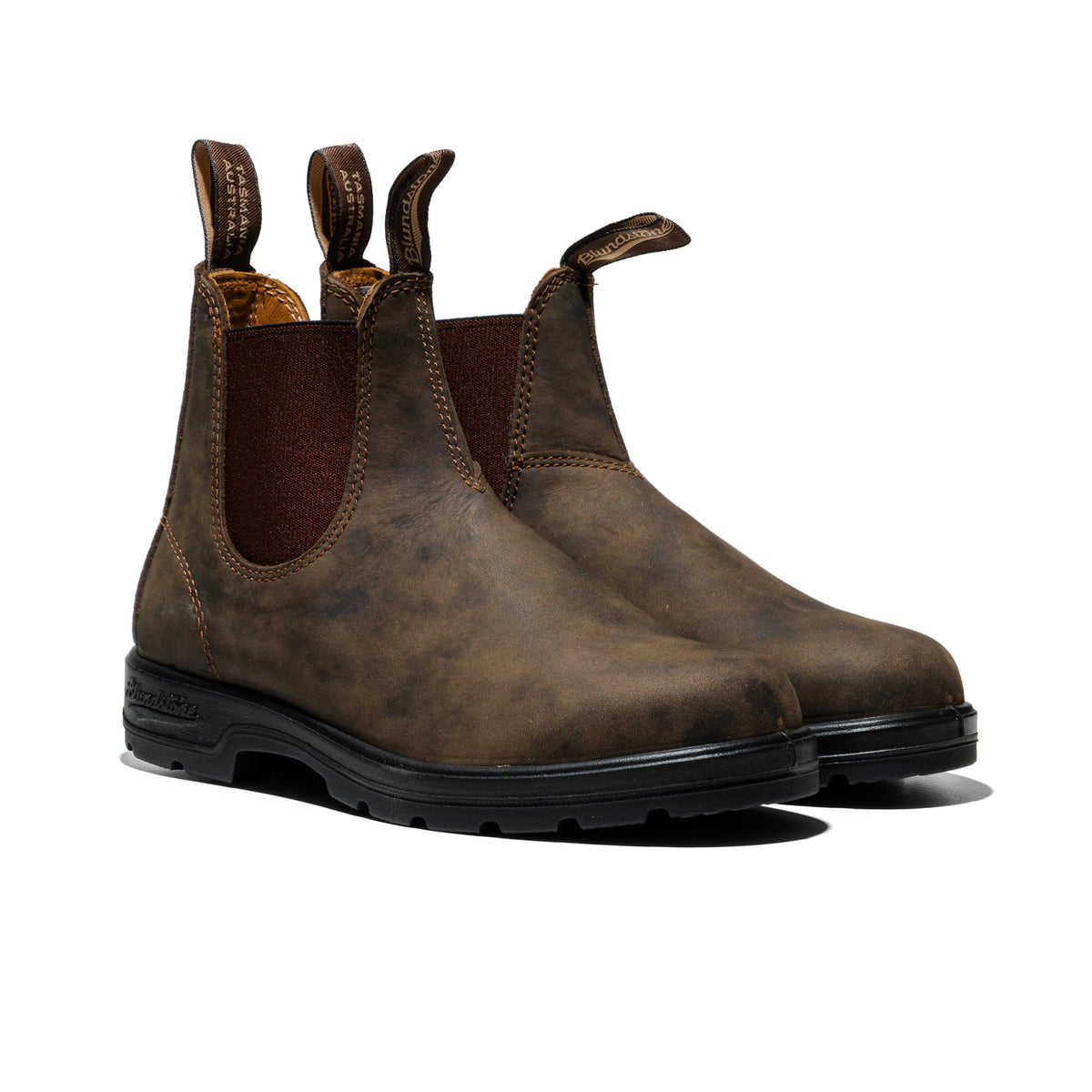 Blundstone Elastic Sided Boot Lined Rustic Brown  - 585