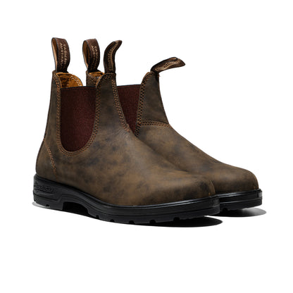 Blundstone Elastic Sided Boot Lined Rustic Brown  - 585