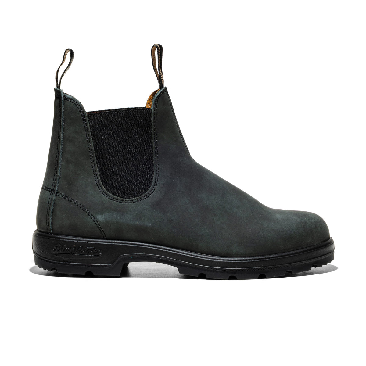 Blundstone Elastic Sided Boot Lined Rustic Black  - 587