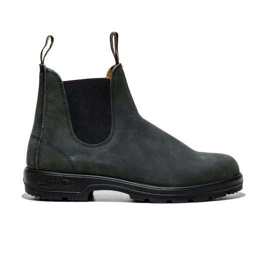 Blundstone Elastic Sided Boot Lined Rustic Black  - 587