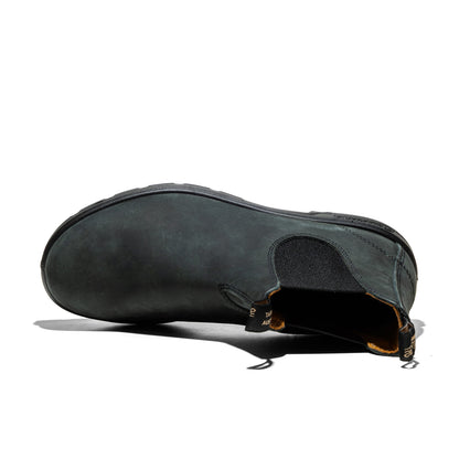 Blundstone Elastic Sided Boot Lined Rustic Black  - 587