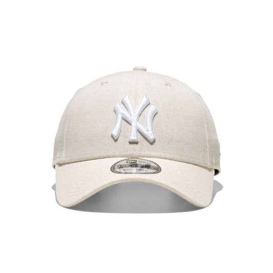 New Era Linen 9Forty NY Yankees Stone/White  - 60357963