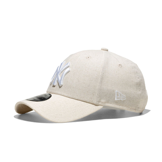 New Era Linen 9Forty NY Yankees Stone/White  - 60357963