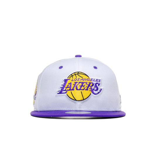 New Era White Crown Patch 9Fifty LA Lakers White/Purple  - 60364274