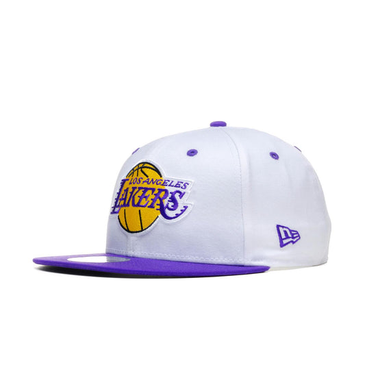New Era White Crown Patch 9Fifty LA Lakers White/Purple  - 60364274