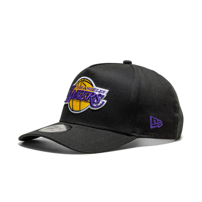 New Era NBA Patch 9Forty LA Lakers A-Frame Black  - 60595228