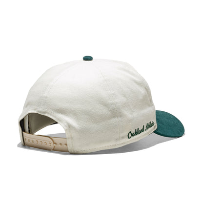 New Era Script PC Golfer Oakland Athletics Ivory/Dark Green  - 60595252