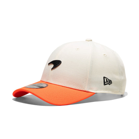 New Era Contrast Visor 9Forty McLaren Off White/Orange  - 60595708