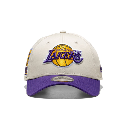New Era Contrast Patch 9Forty LA Lakers Stone/Purple  - 60667571