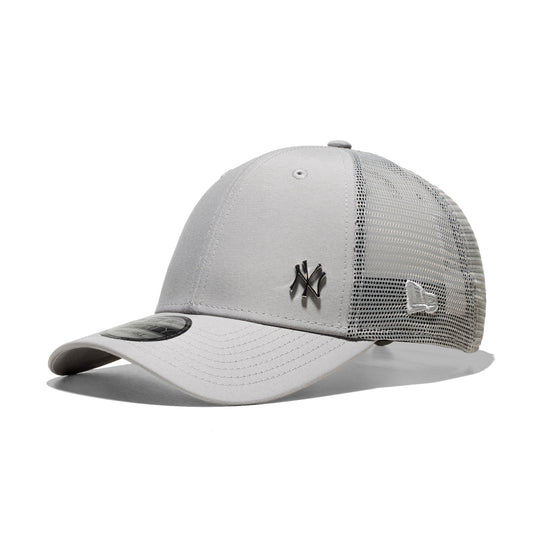 New Era Flawless 9Forty Trucker NY Yankees Gray  - 60667658