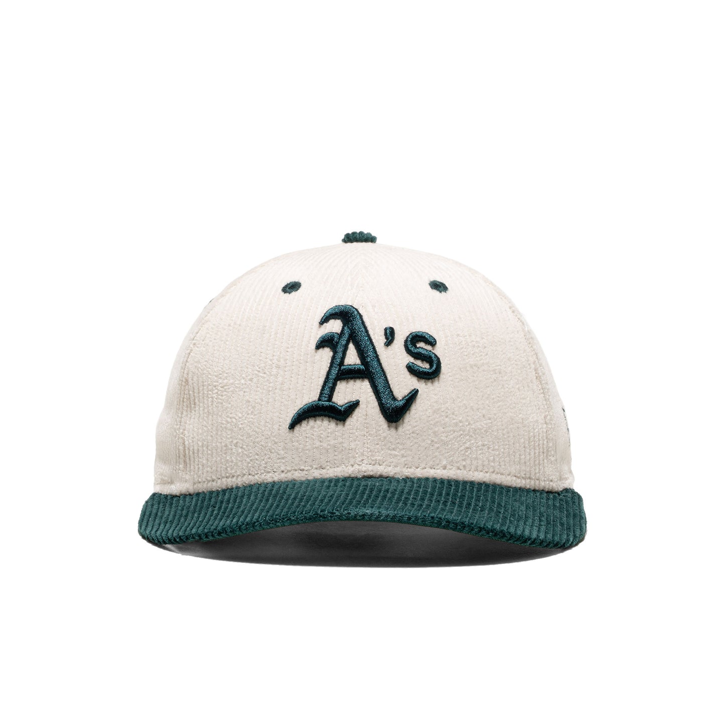 New Era MLB Cord 59Fifty LP Oakland Athletics Cream/Green  - 60691126