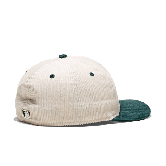 New Era MLB Cord 59Fifty LP Oakland Athletics Cream/Green  - 60691126
