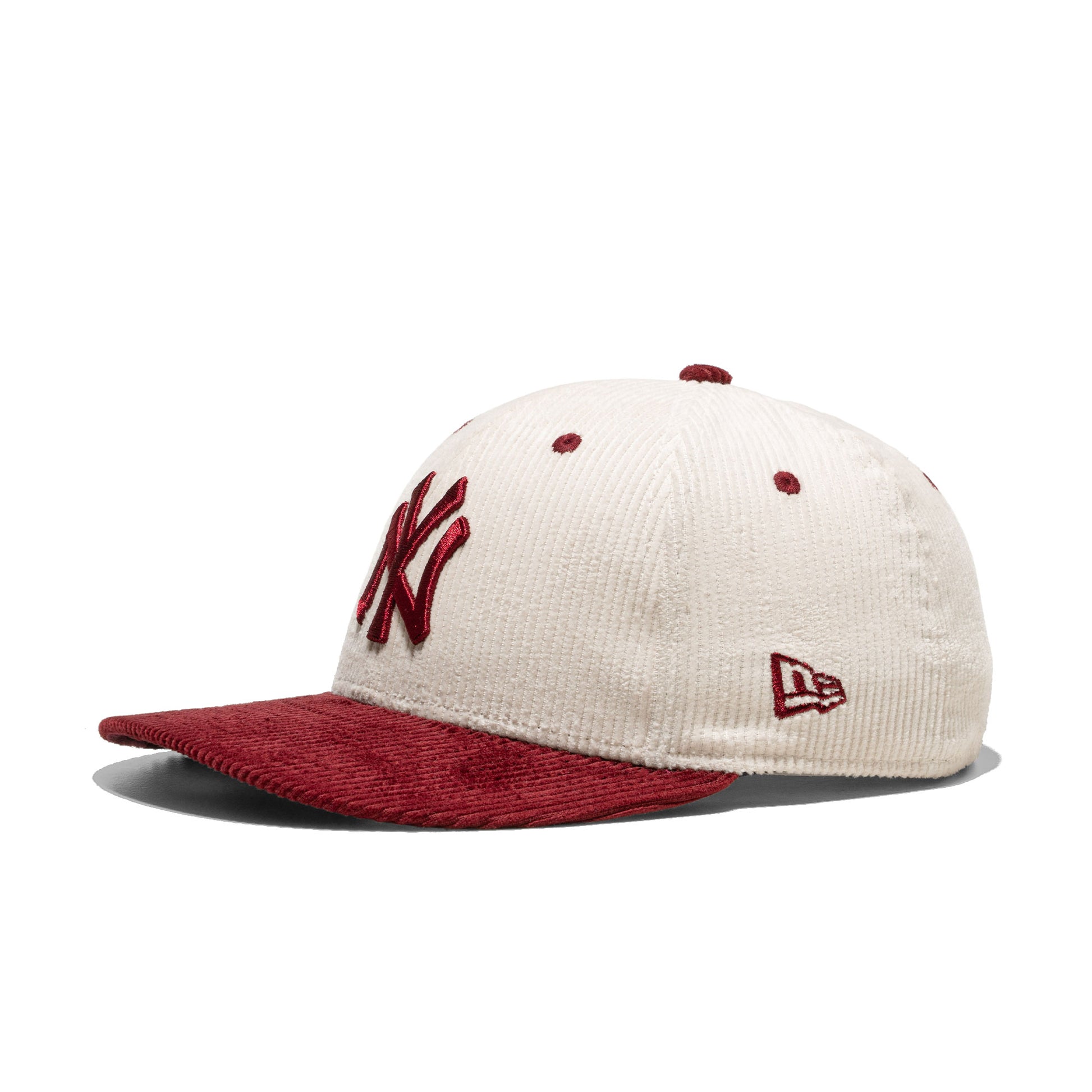 New Era MLB Cord 59Fifty LP NY Yankees Cream/Burgundy  - 60691127