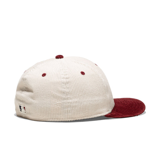New Era MLB Cord 59Fifty LP NY Yankees Cream/Burgundy  - 60691127