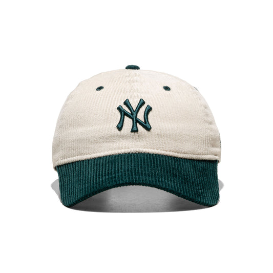 New Era Wmns Block Cord 9Twenty NY Yankees Cream/Kelly Green  - 60691328