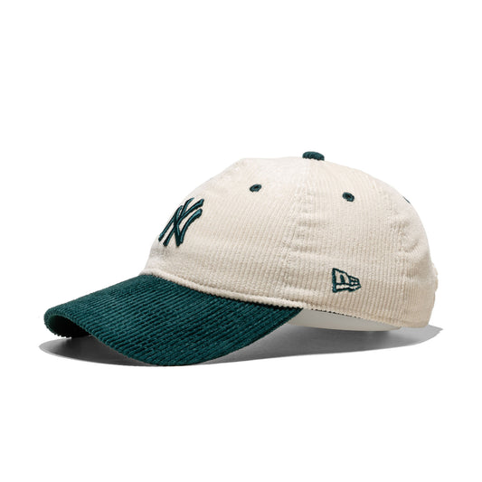 New Era Wmns Block Cord 9Twenty NY Yankees Cream/Kelly Green  - 60691328