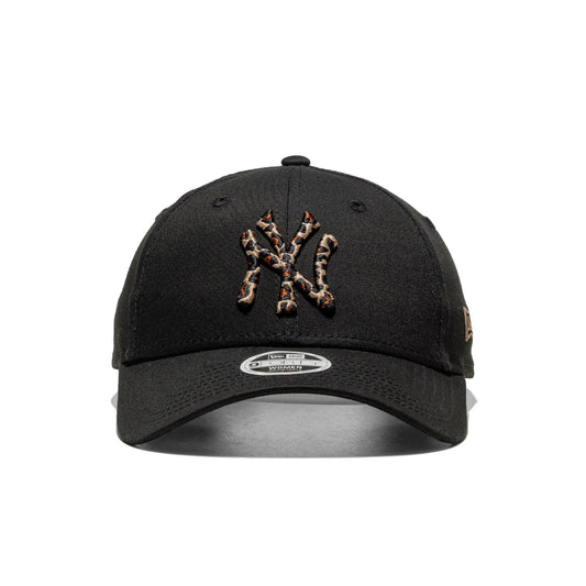 New Era Wmns Leopard Infill 9Forty NY Yankees Black  - 60691330