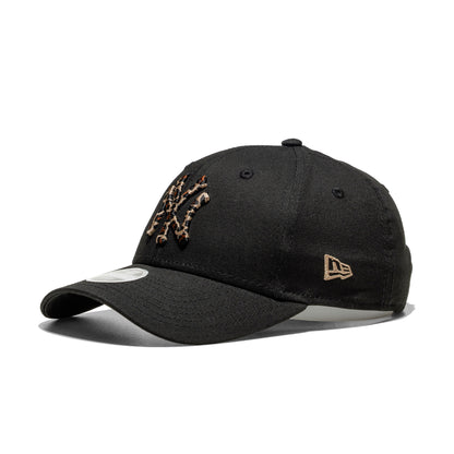 New Era Wmns Leopard Infill 9Forty NY Yankees Black  - 60691330