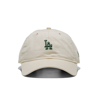 New Era Mini Logo 9Twenty LA Dodgers Cream/Green  - 60915743