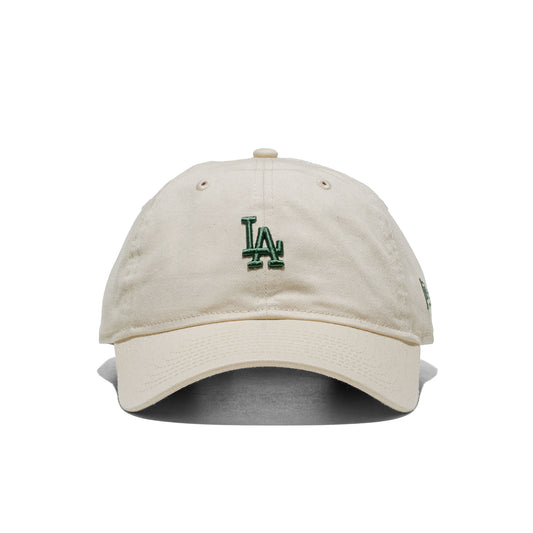 New Era Mini Logo 9Twenty LA Dodgers Cream/Green  - 60915743