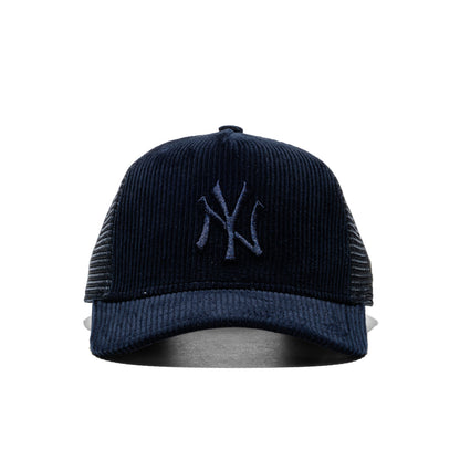 New Era Tonal Cord Trucker NY Yankees Navy  - 60915926