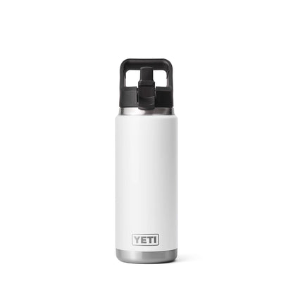 Botella Yeti Rambler® (769 ml) con tapa de pajita, color blanco