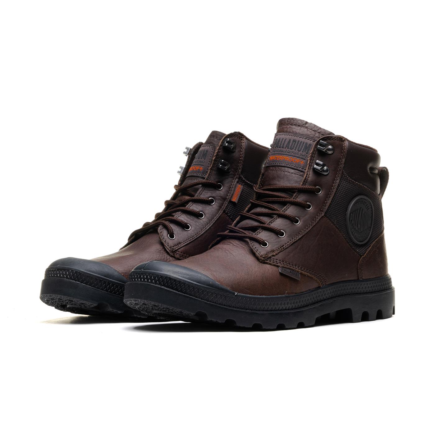 Palladium Pampa Shield WP+ Leather Bitter Chocolate  - 76844-249-M