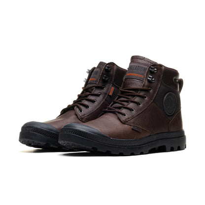 Palladium Pampa Shield WP+ Leather Bitter Chocolate  - 76844-249-M