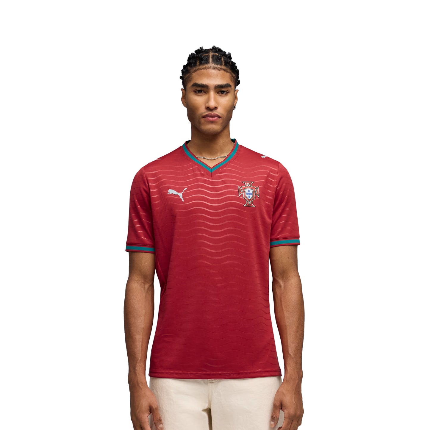 Puma FPF Home Jersey Replica Club Red/Green Lagoon  - 783278-01