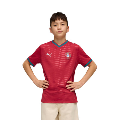 Puma FPF Youth Home Jersey Replica Club Red/Green Lagoon  - 783281-01