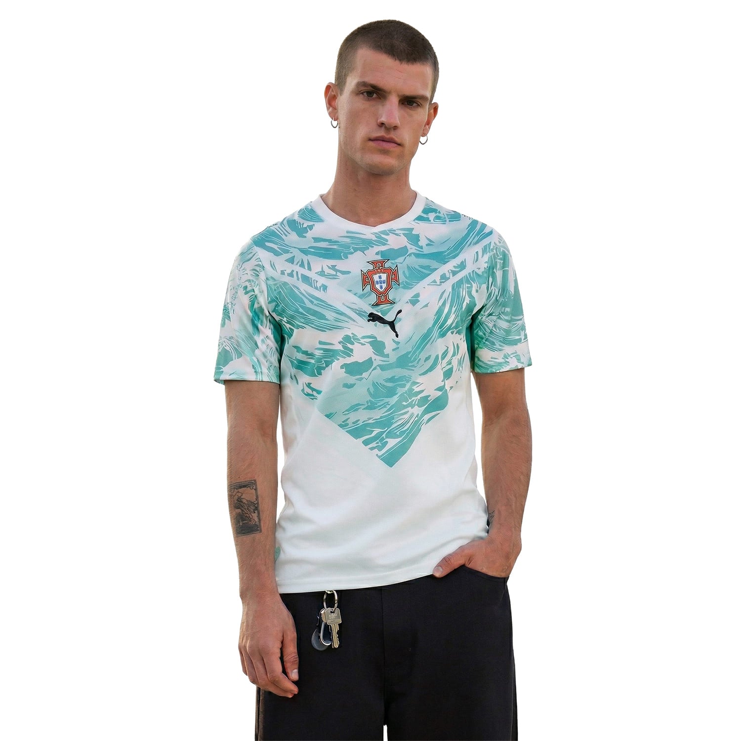 Puma FPF Away Jersey Replica Puma White/Green Lagoon  - 783288-02