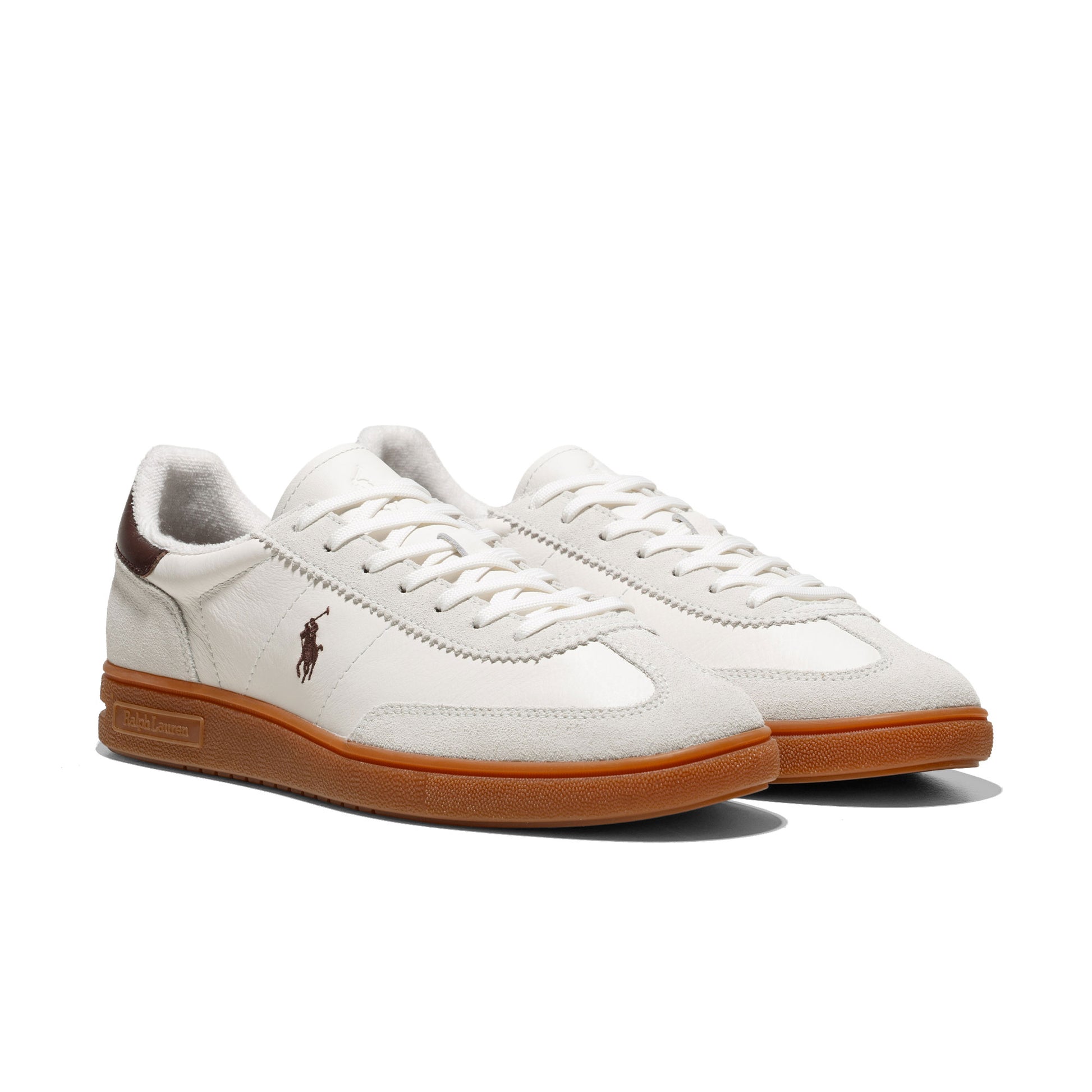 Polo Ralph Lauren Bedford Off White/Dark Brown  - 809973701008