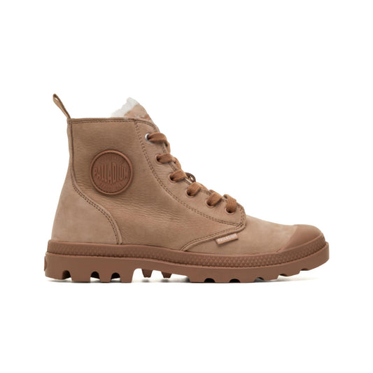 Palladium Pampa Hi Zip Wool Nude Brown  - 95982-254-M