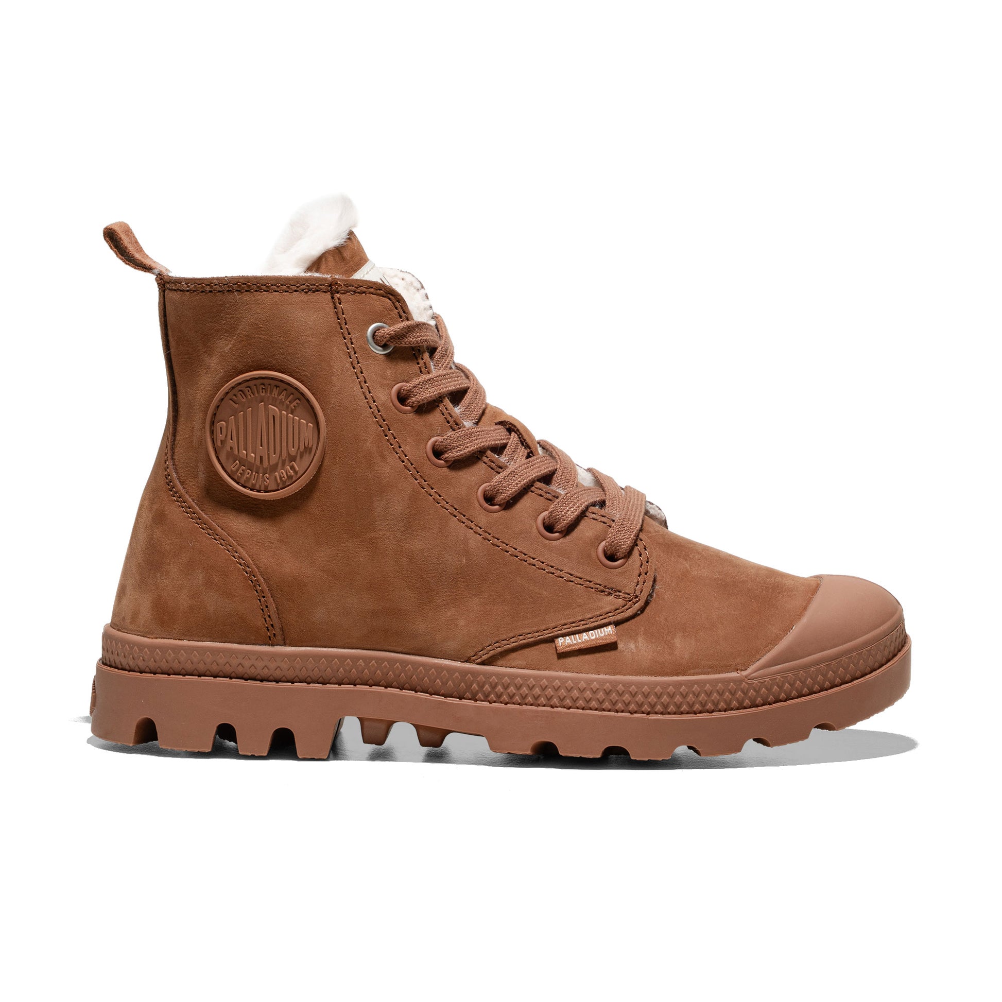 Palladium Pampa Hi Zip Wool W Raw Brown  - 95982-291-M