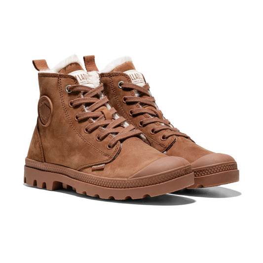 Palladium Pampa Hi Zip Wool W Raw Brown  - 95982-291-M